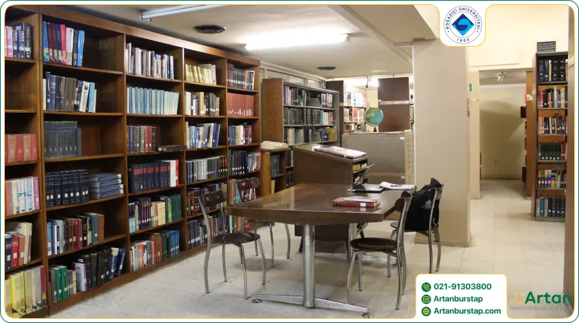 امکانات کتابخانه دانشگاه بغازیچی ترکیه