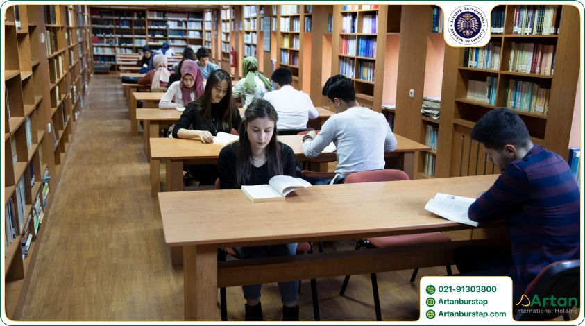 کتابخانه دانشگاه آتاتورک ارزروم ترکیه