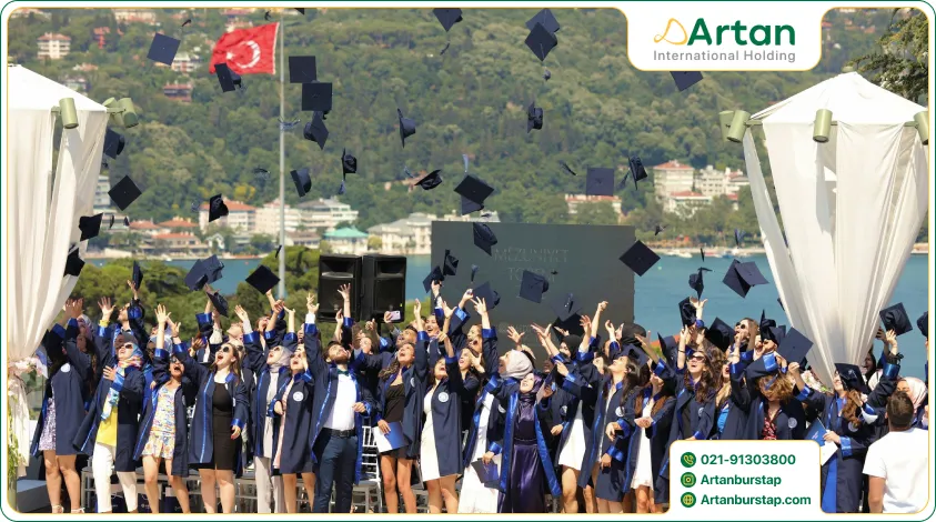 جشن فارغ‌التحصیلی دانشجویان بورسیه ترکیه